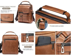Pu Leather Bag 3: 1 Professional Carry Sling Bag