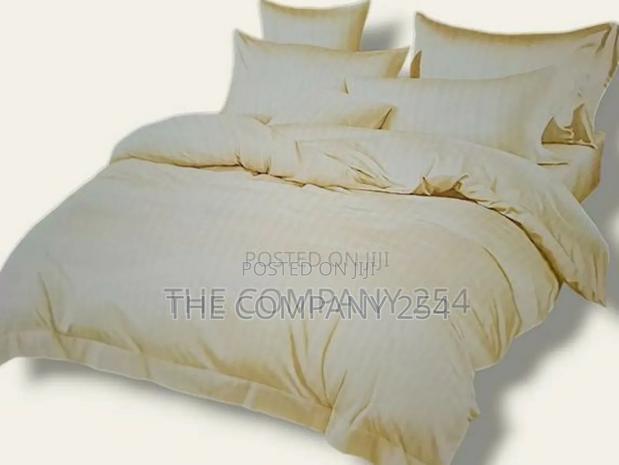 Cotton Stripped Bedsheets 2pcs Bedsheets 4pcs Pillowcases - thumbnail 2