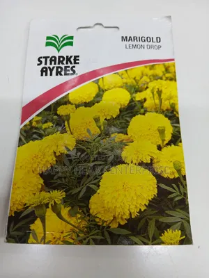 Marigold Lemon Drop Flower Seeds 1g