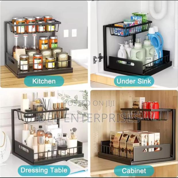 2 Tire Multipurpose Organizer With Slide Rails - main view