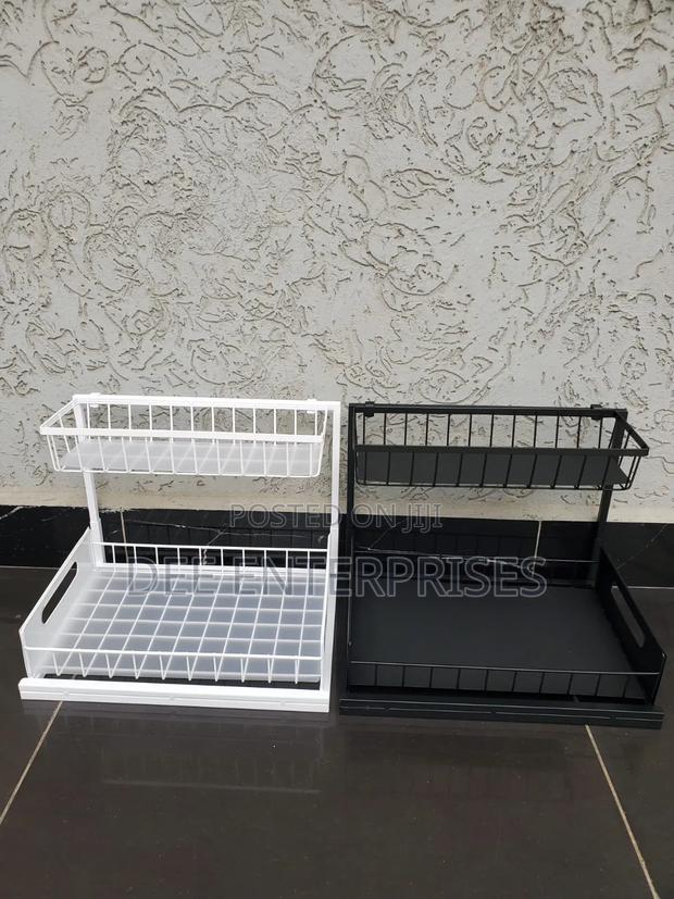 2 Tire Multipurpose Organizer With Slide Rails - thumbnail 2