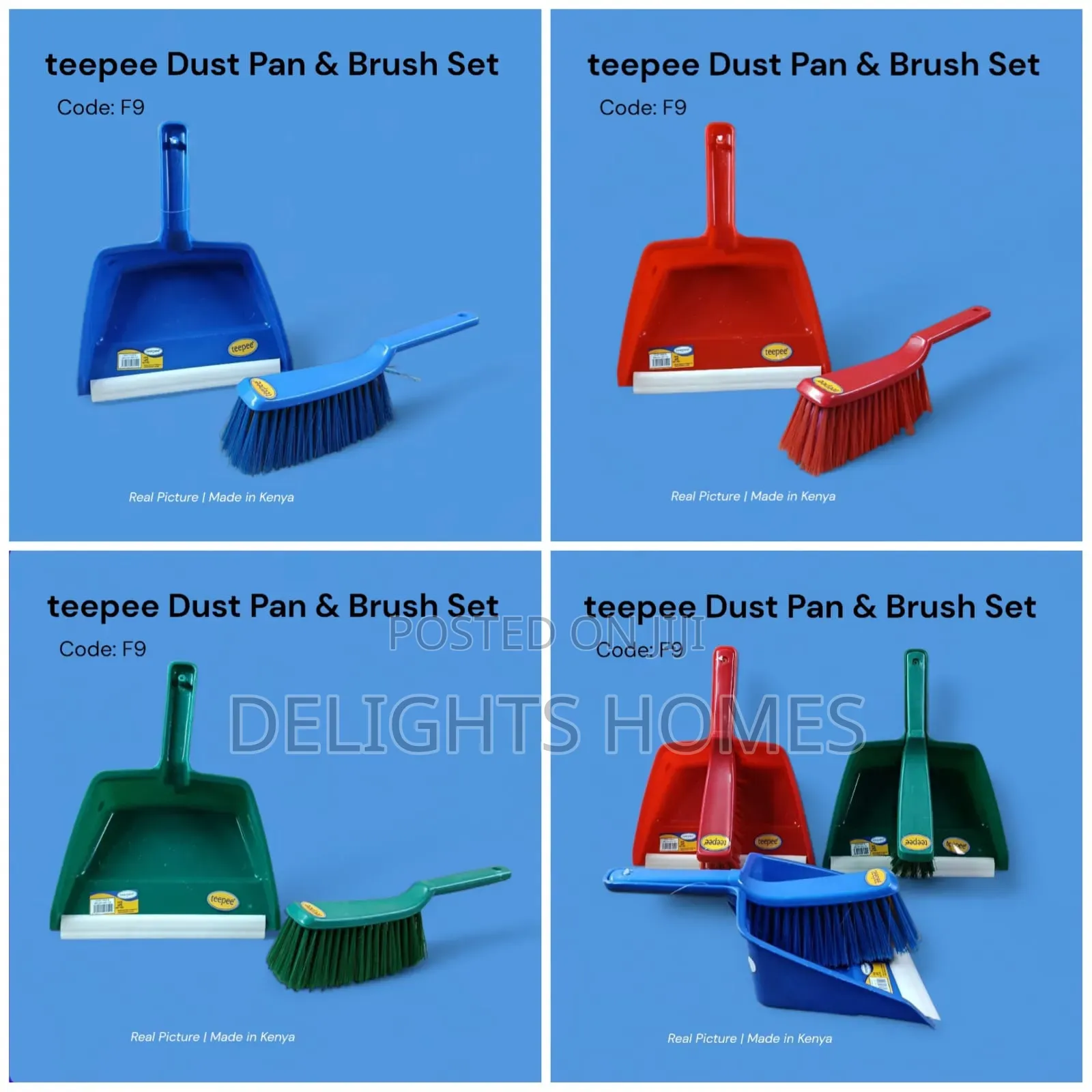 Teepee Dust Pan Brush Set-B