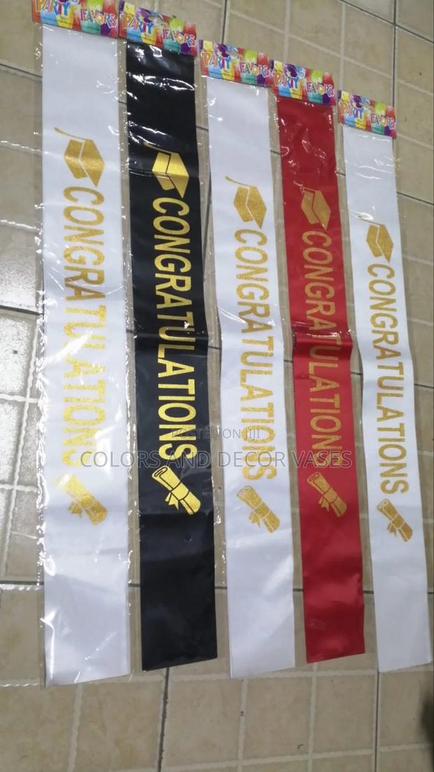 Red, Black and White Congratulations Sashe - main view