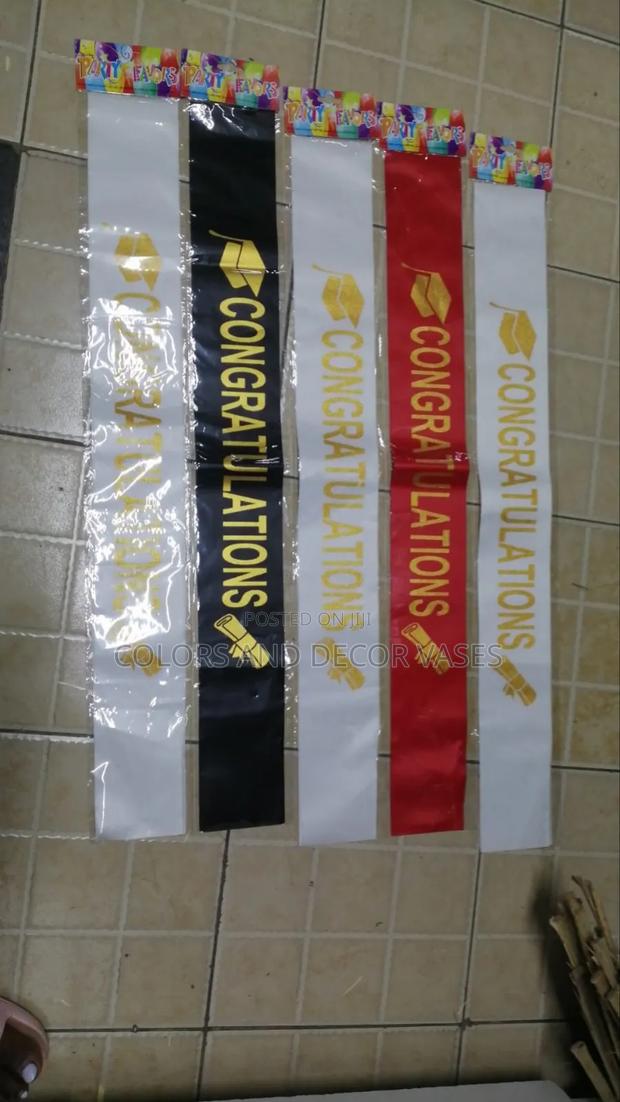 Red, Black and White Congratulations Sashe - thumbnail 3