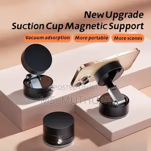 Vacuum Suction Retractable Magnetic Phone Holder