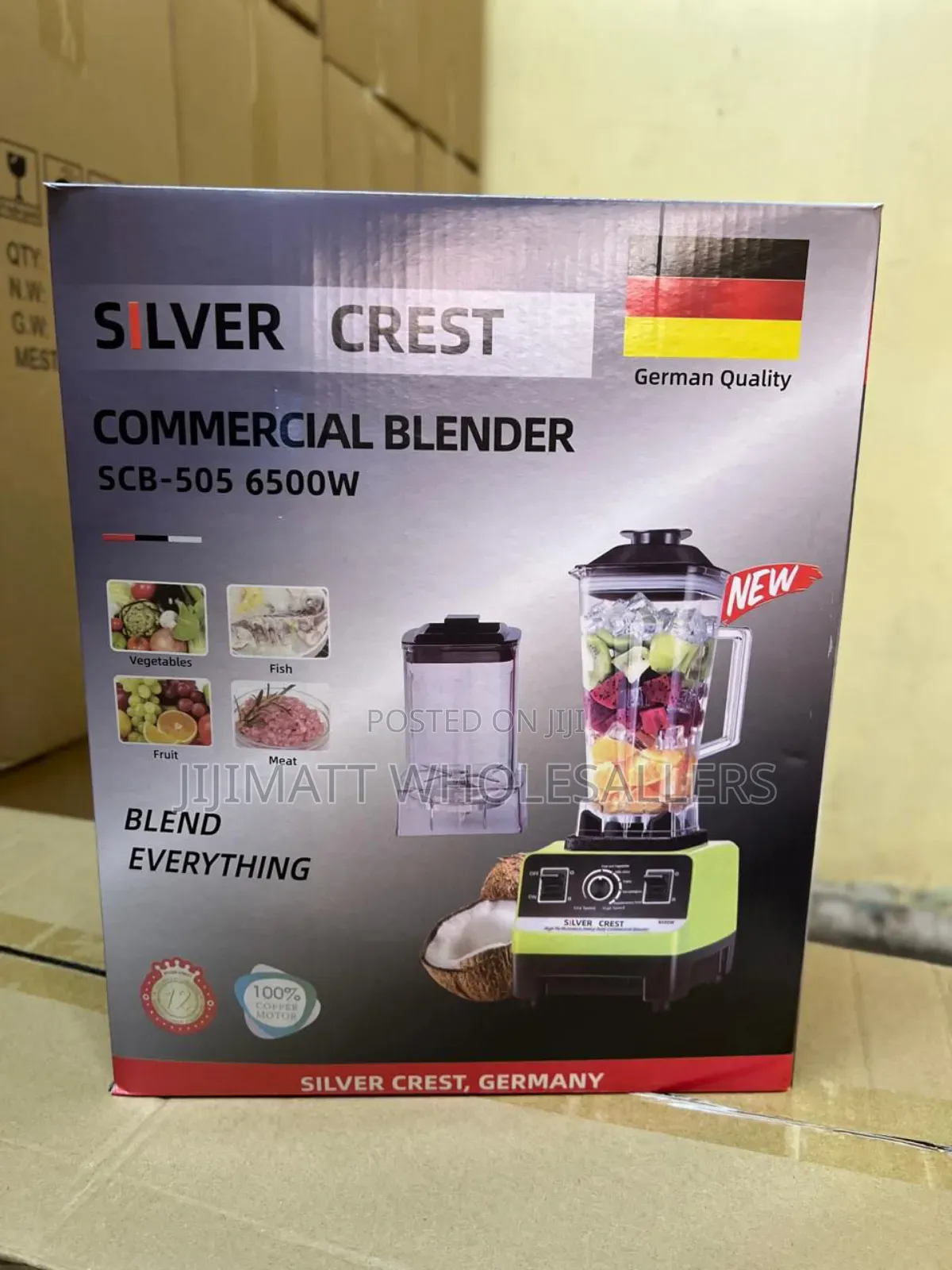 6500 Watts Silver Crest Commercial Blender