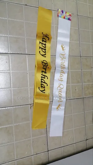 Birthday Sashe Variety of Colours