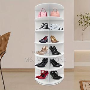 7 Tier Rotating Shoe Rack Tower - thumbnail 2