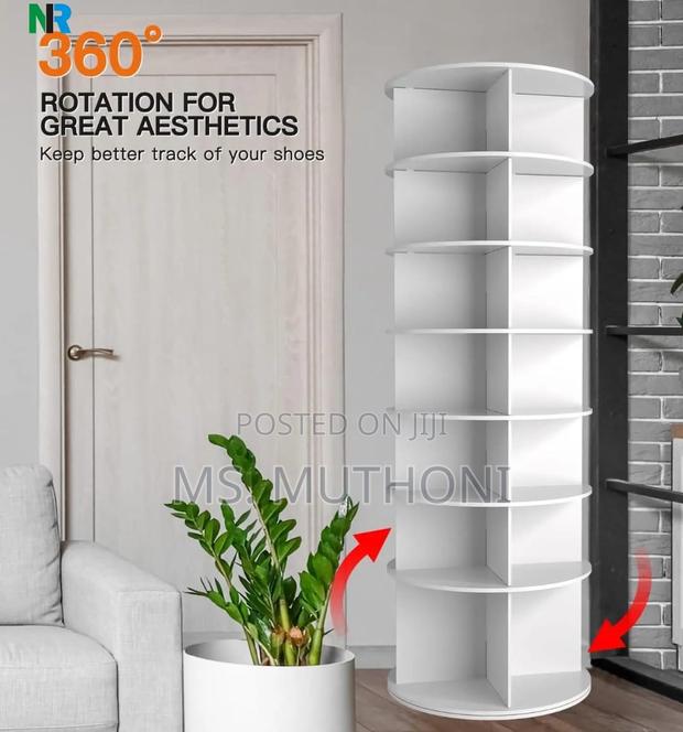 7 Tier Rotating Shoe Rack Tower - thumbnail 4