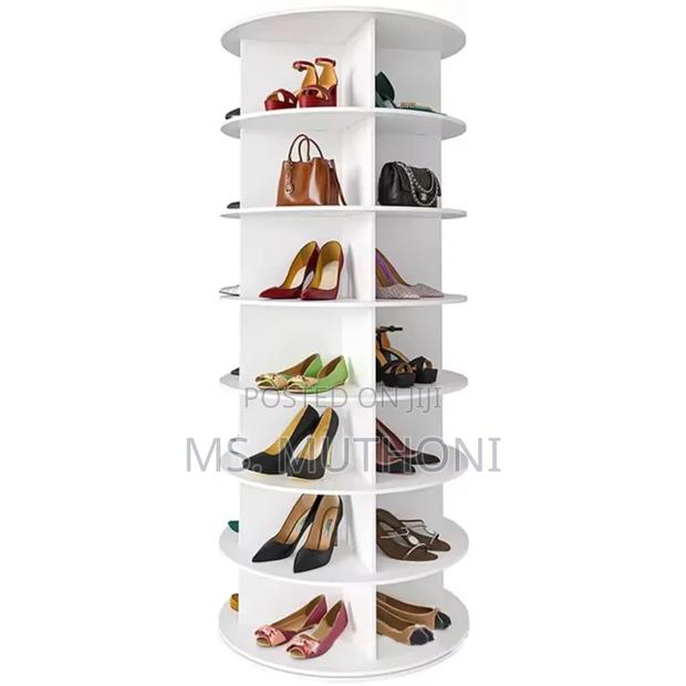 7 Tier Rotating Shoe Rack Tower - thumbnail 7