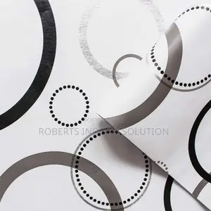 White Easy to Install Circle Wallpapers