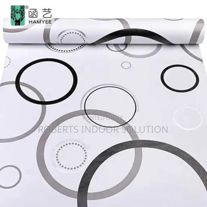 White Easy to Install Circle Wallpapers