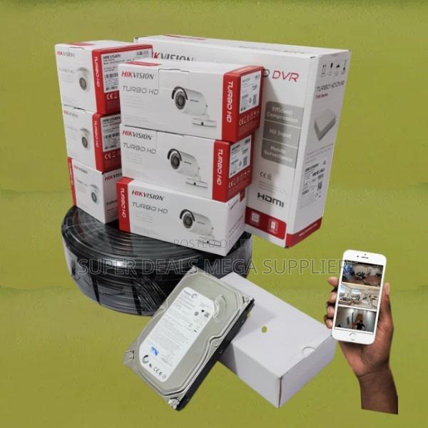 Hikvision 6 Cameras 1080p 2mp CCTV Kit Complete Security System
