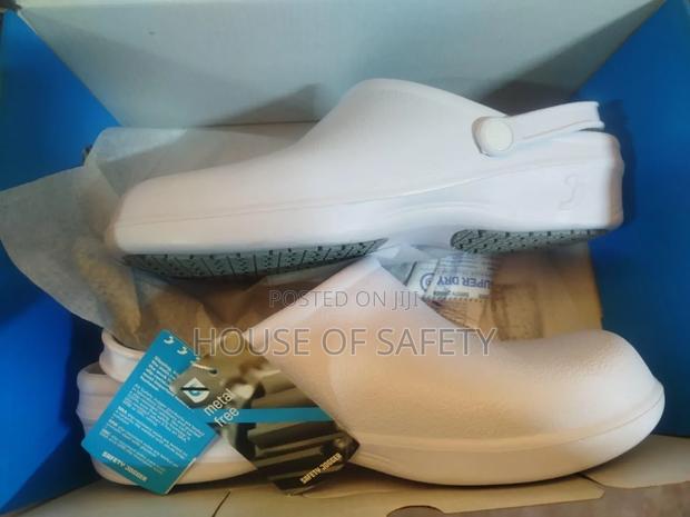 White Safety Crocs - thumbnail 2