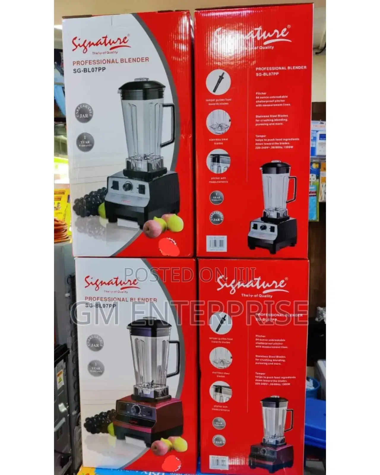 *Signature Commercial Blender 2litres 1 Jug 2000w