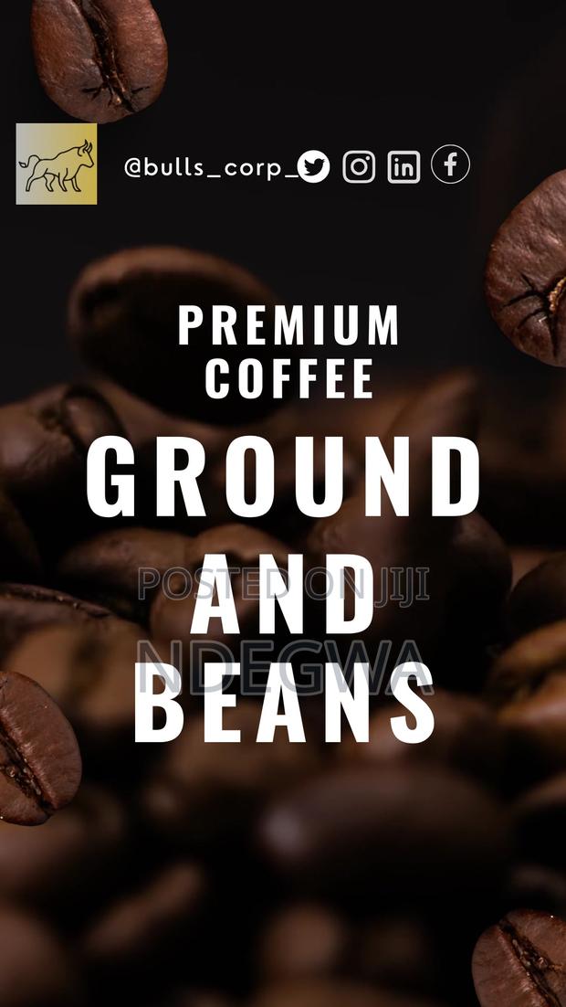 Coffee Ground And Coffee Beans
