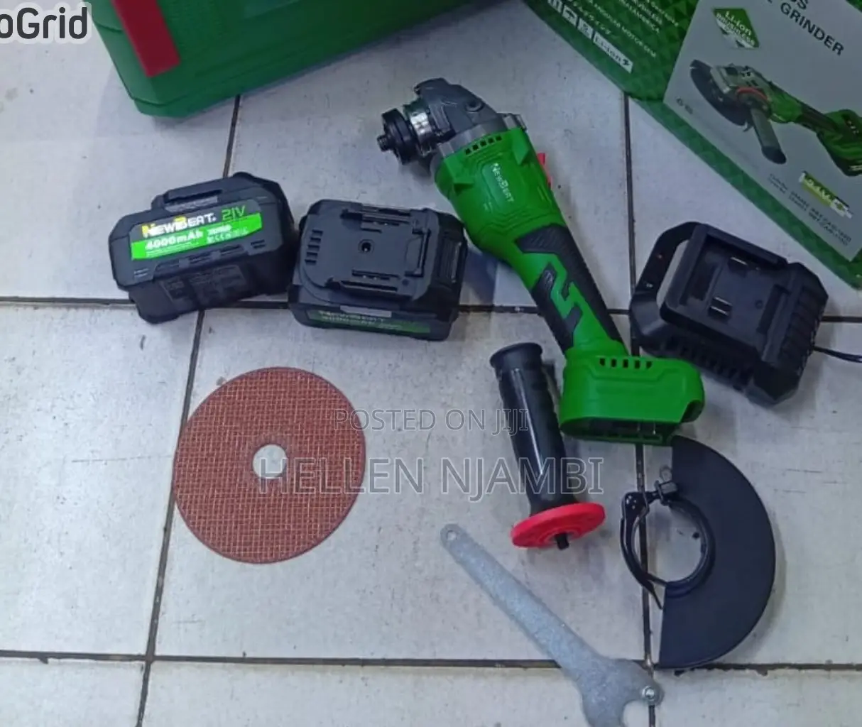 Newbeat 21v Cordless Angle Grinder