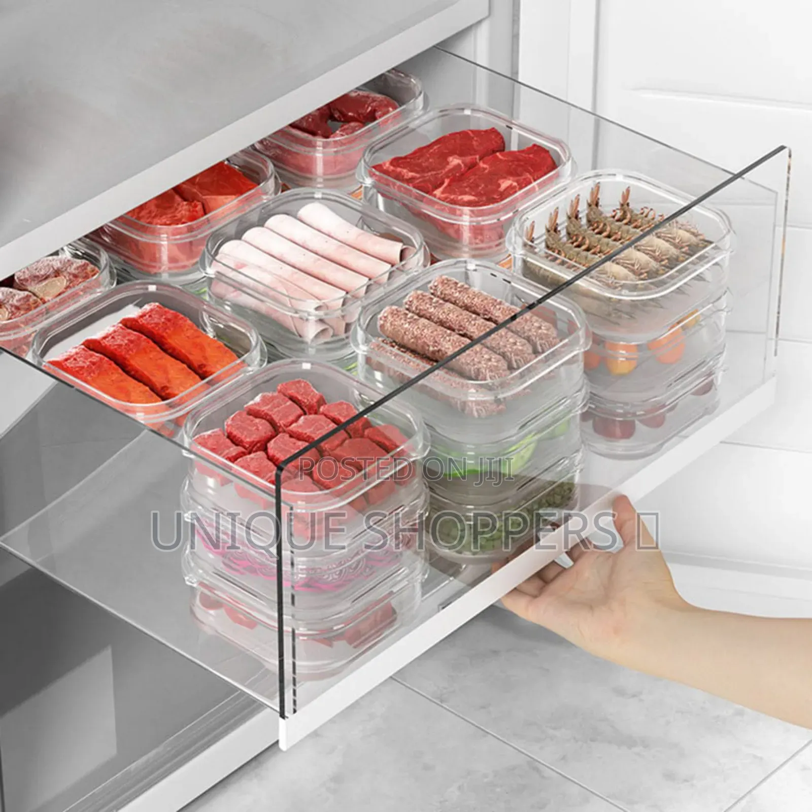 Draining Hole Design Fridge Organizer Draining Hole