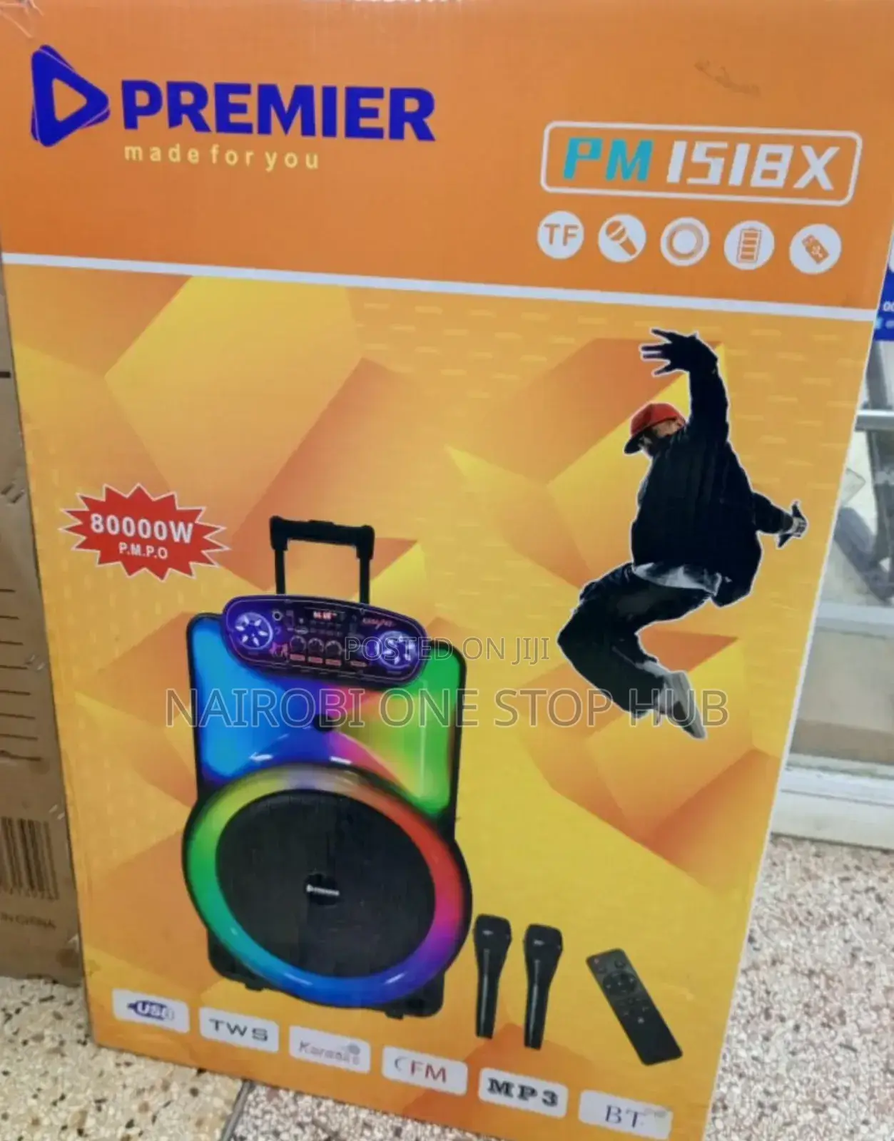 Premier P1518x Rechargeable Party Speaker