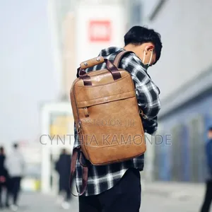 Shades: Dark Brown, Brown and Black Unisex Backpack