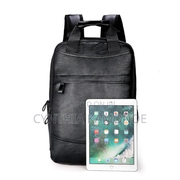 Shades: Dark Brown, Brown and Black Unisex Backpack - thumbnail 8