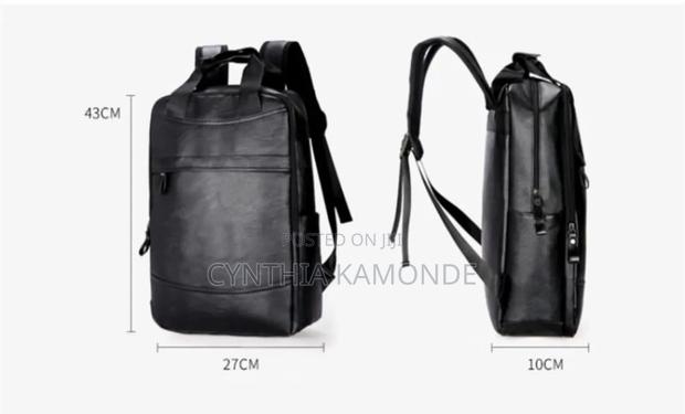 Shades: Dark Brown, Brown and Black Unisex Backpack - thumbnail 10