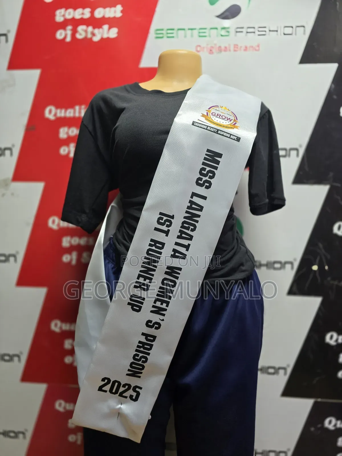 Elegant Pageant Sash - Perfect for Competitions Crownings