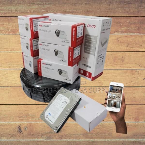 Hikvision 6 Cameras 1080p CCTV Kit 2mp Full Hd DVR Security System