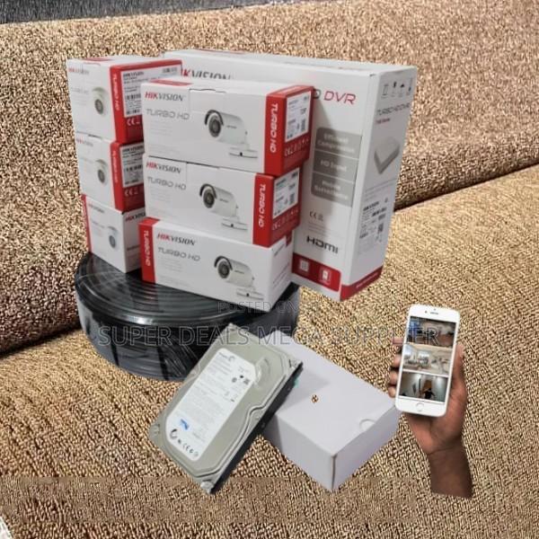 Hikvision 6 Cameras Cctv Kit 2mp 1080p Full Hd Surveillance Setup