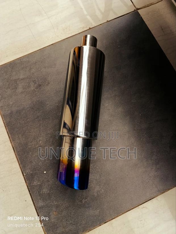 HKS Deepbass Sport Exhaust Muffler 2" Inlet 3.5" Outlet - main view
