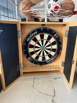 Professional Dartboard With Cabinet Accessories