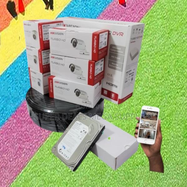 6 Hikvision 1080p 2mp CCTV Cameras Kit Complete DVR Security Set - main view