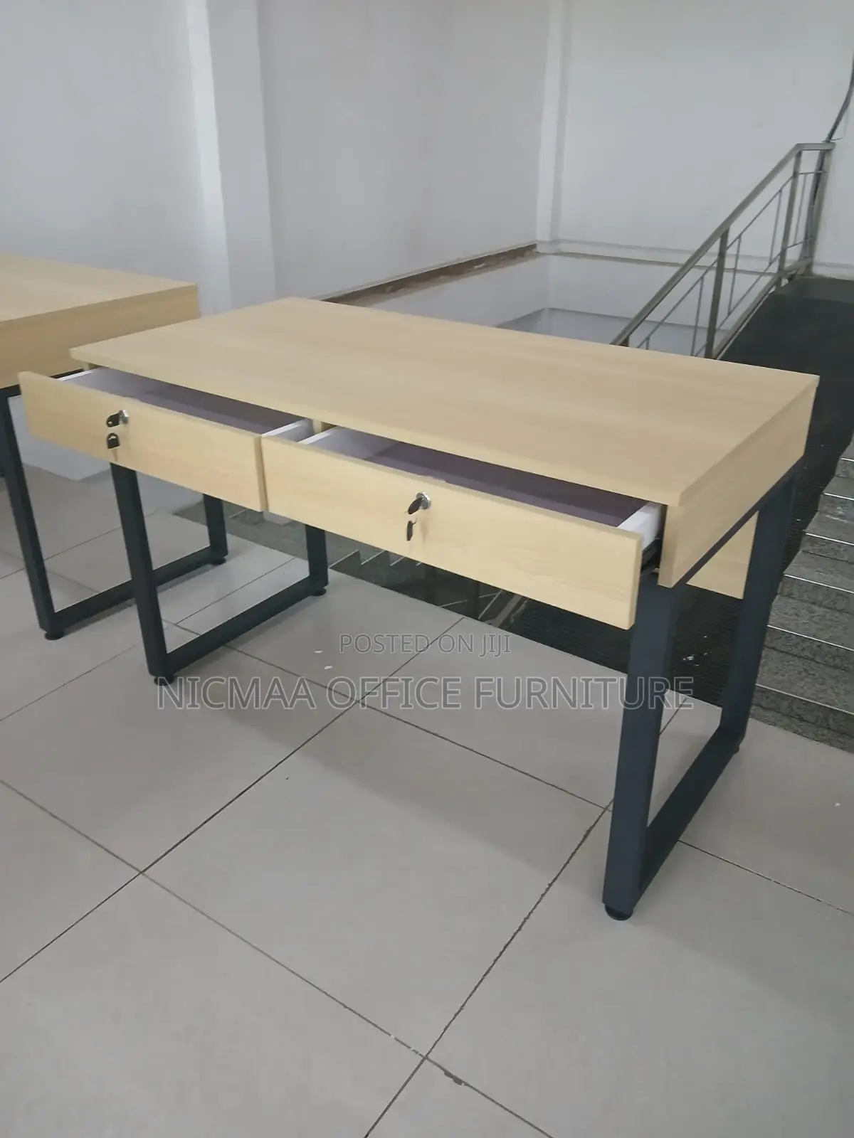 Dual Lockable Drawers Study Desk