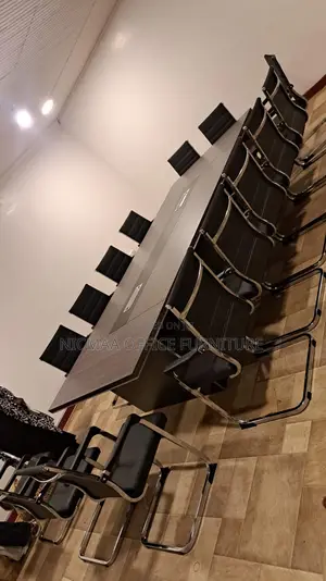 Professional Meeting Setup Boardroom Table