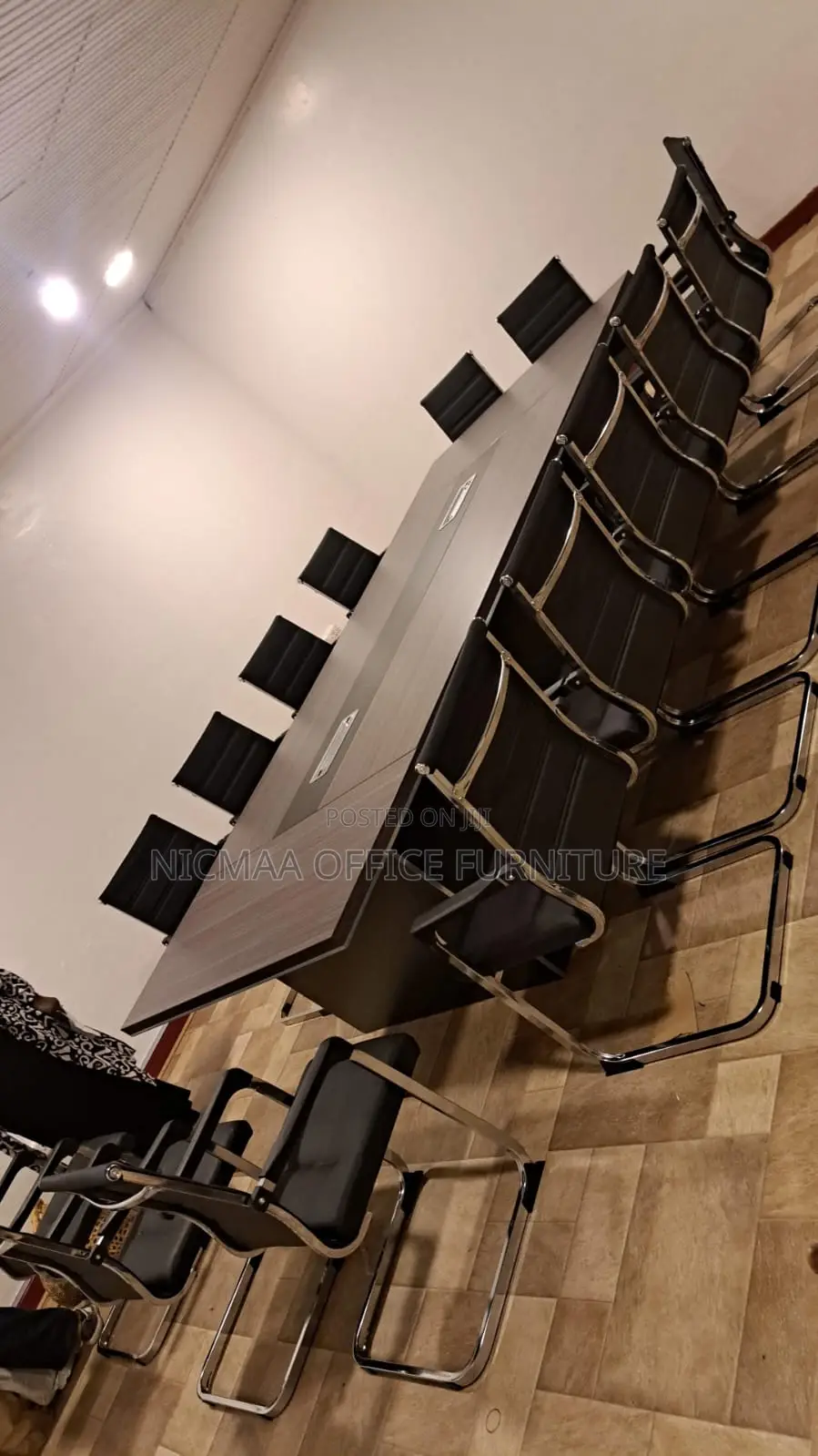 Professional Meeting Setup Boardroom Table