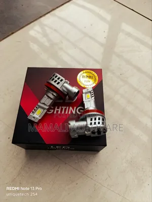 H11 Car Led Headlight (L Shape) With Cooling Fan -Clear Beam Output