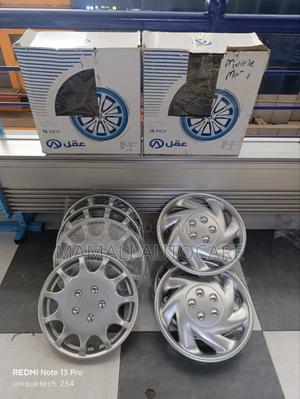 15 Inch Silver Car Wheel Covers- Durable Plastic Material - thumbnail 2