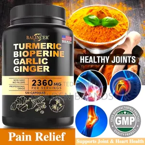 Turmeric -With Bioperine, Garlic, Ginger - 95% Curcuminoids,