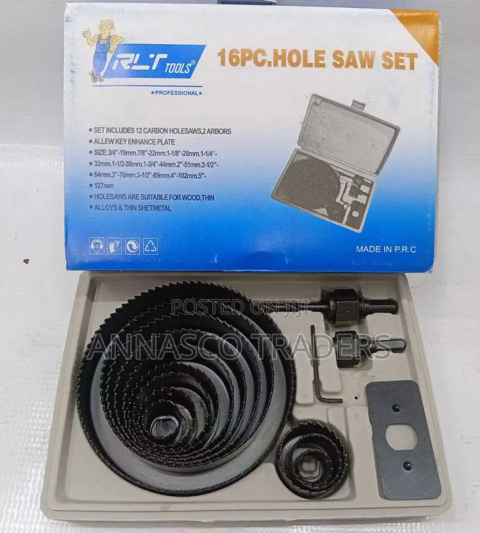 16pcs Hole Saw Set