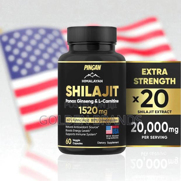 Shilajit Himalayan 60% Fulvic Acid 85 Minerals,Ginseng, L-Carnitine