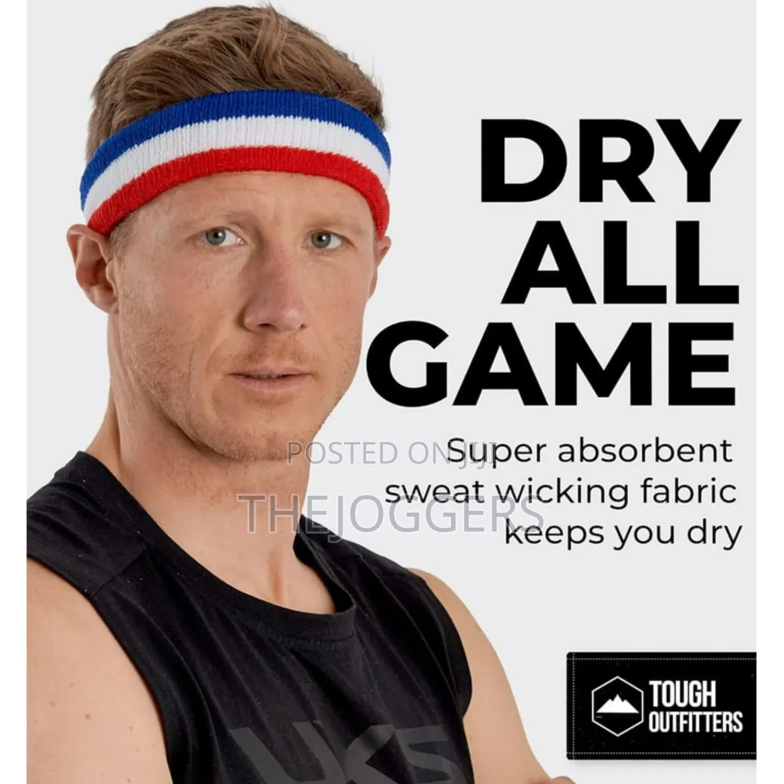 Sweat Headband -unisex Sweatband Athletic Stretchy Soft Cotton