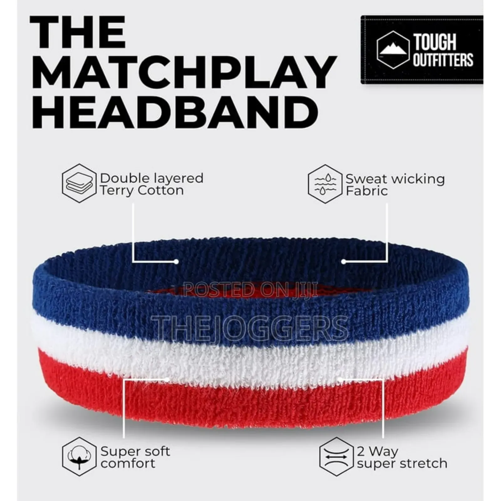 Sweat Headband -unisex Sweatband Athletic Stretchy Soft Cotton