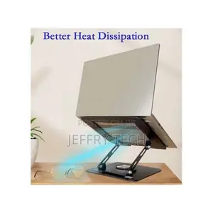 360 Adjustable Metallic Laptop Stand Holder Foldable Portable Tablet