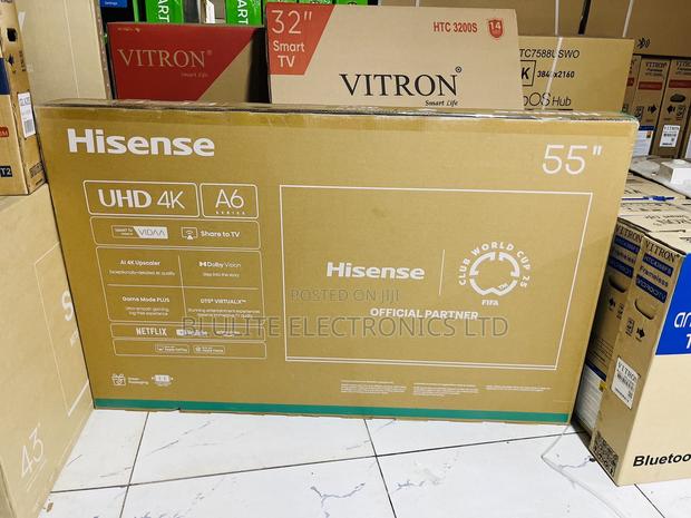 Hisense 55 Inch Smart Uhd Frameless: 55a6nk - main view