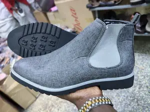 Men Checked Chelsea Boots,Zota Boot