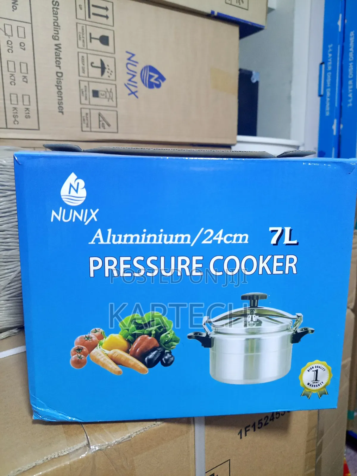 Nunix 7 Litres Heavy-Duty Aluminum Pressure Cooker