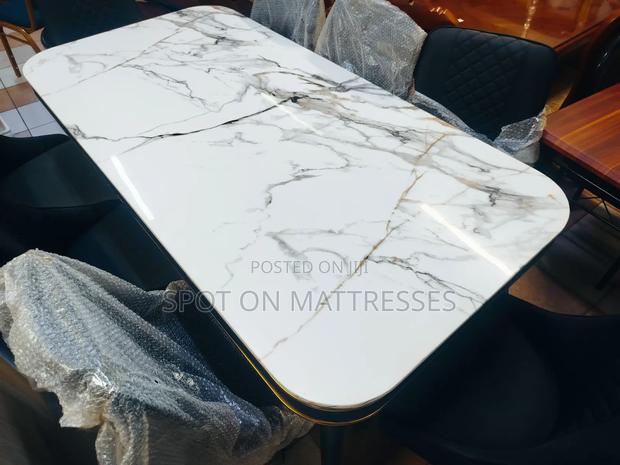 Exquisite! Offer! Offer! 8-Seater Dining Set With Marble Top Table - thumbnail 2