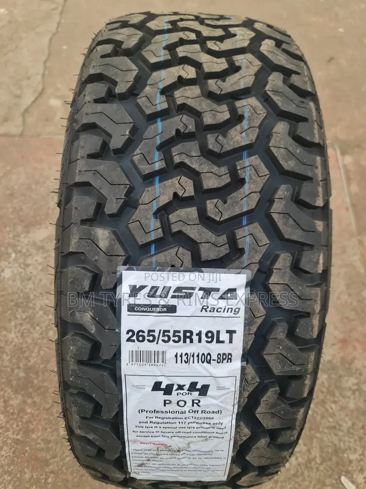 265 /55 R19 Yusta Tyres (All Terrrain) Racing.