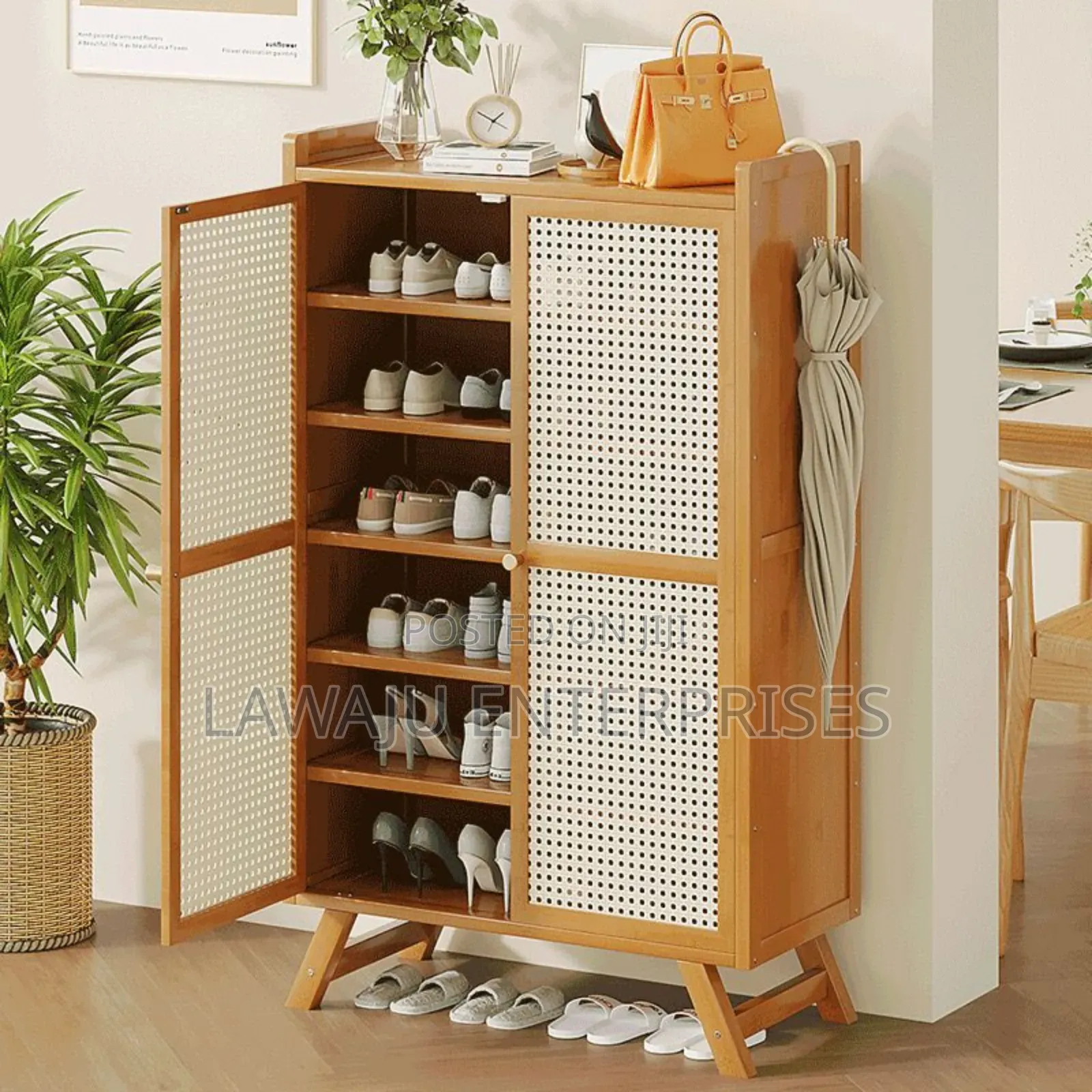 Bamboo Shoe Rack