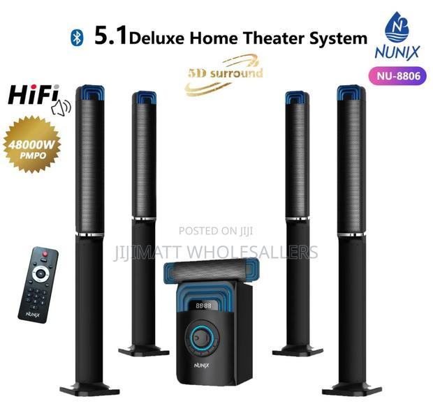 Nunix 5.1 Deluxe Home Theater System Super Music System-Nu -8806